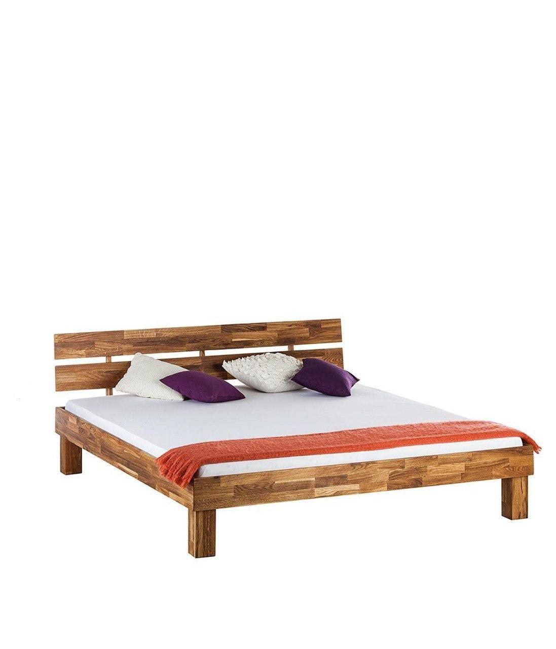 NordicStory Cama de madera maciza de roble